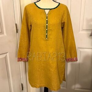 BEECHTREE PAKISTANI DESIGNER KURTA DRESS FLORAL EMBROIDERED 1 PIECE